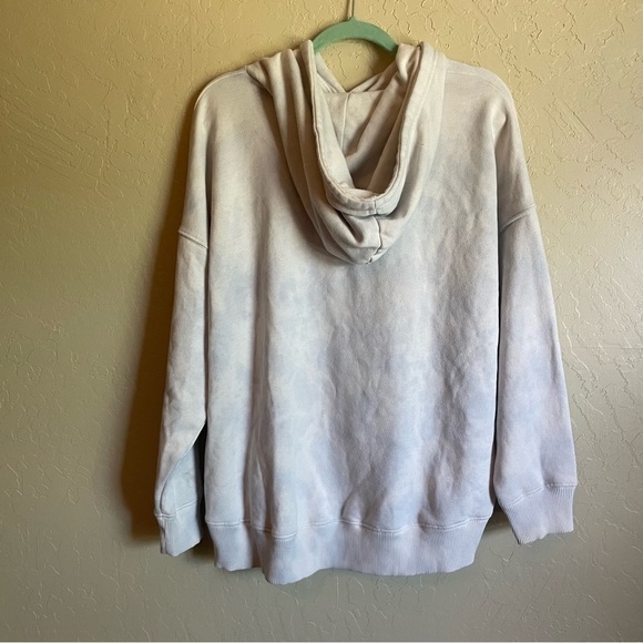 Aerie Weekend Oversized Hoodie Sweatshirt Cream Tie‎ Dye Paradise Bound - Picture 3 of 8
